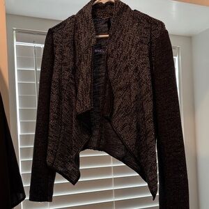 Express Black and Gray Women's Cardigan